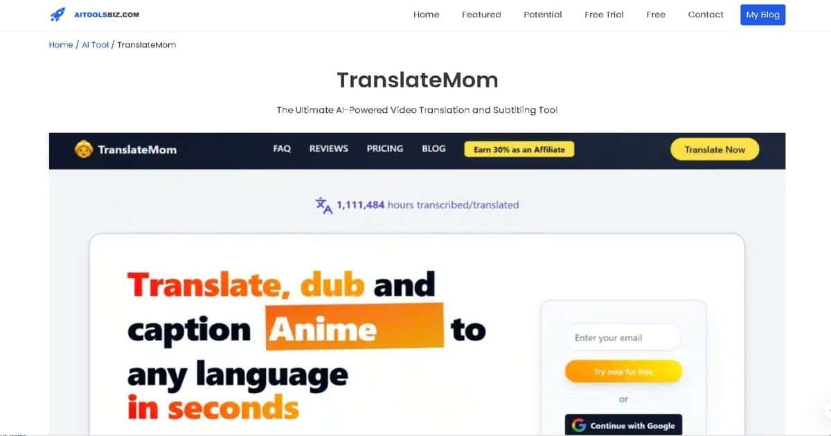 Translatemom AI Review: More Than Simply Translation? Examining Its Productive Aspects